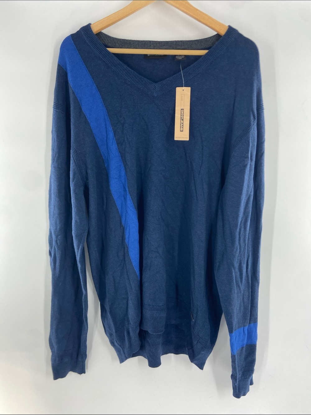 DKNY Jeans Blue Sweater Size XXL NWT